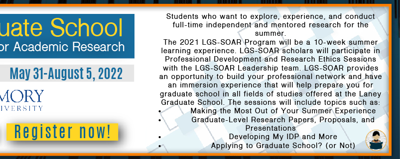 Laney Graduate School  Summer Opportunity for Academic Research (LGS-SOAR) -Registro-